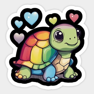 Love Turtle Sticker
